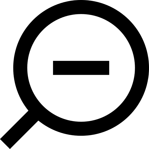 Zoom out loupe magnifying glass zoom icon