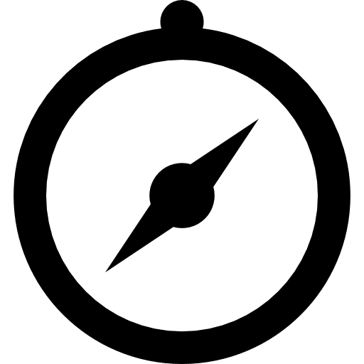 Compass tools and utensils gps technology icon