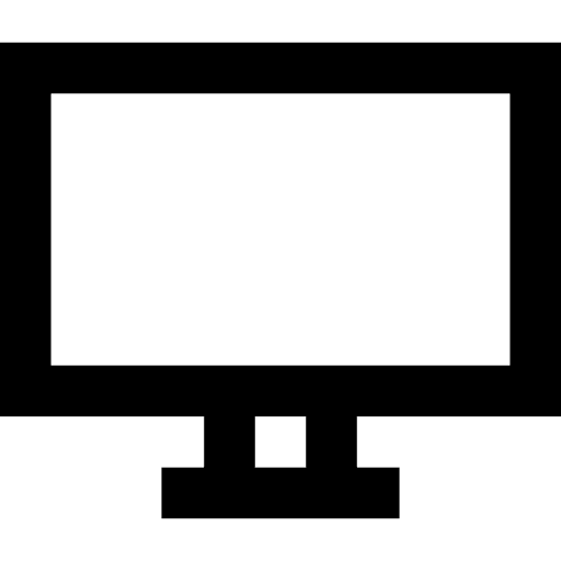 Computer tv screen technology icon
