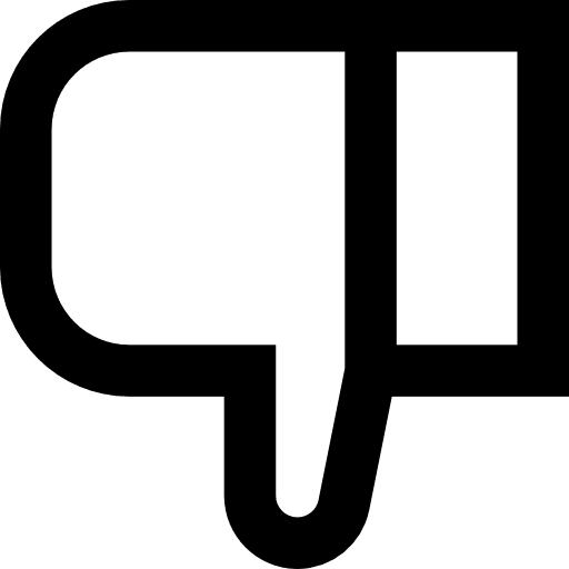 Dislike disadvantage hands dislike icon