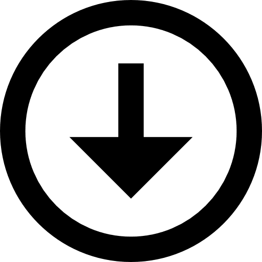 Download interface scroll low icon