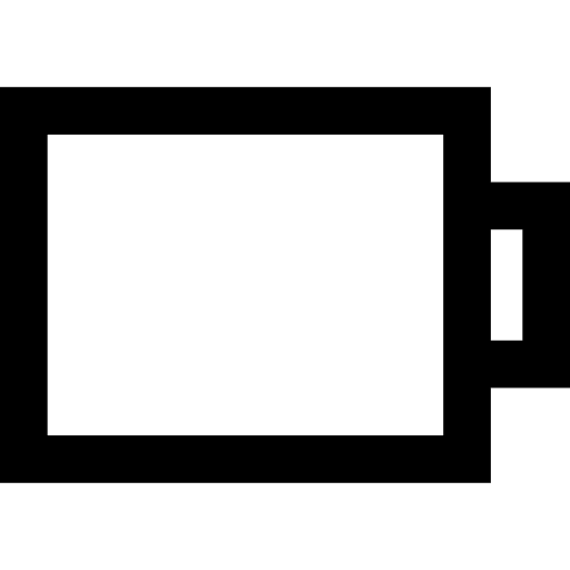 Empty battery battery technology battery status icon