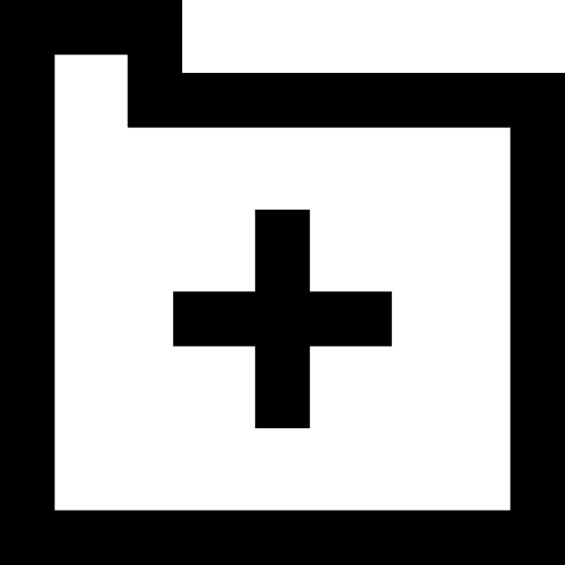 Folder storage add data storage icon
