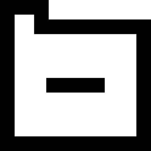 Folder substract interface folder icon