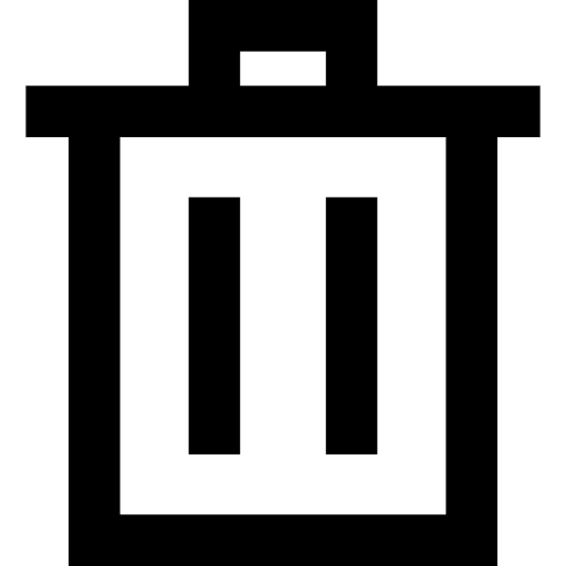 Garbage basket garbage interface icon