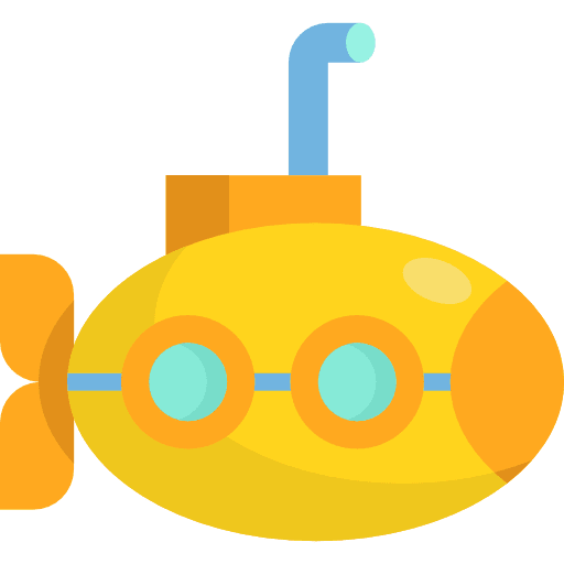 Submarine submarines transportation navigate icon