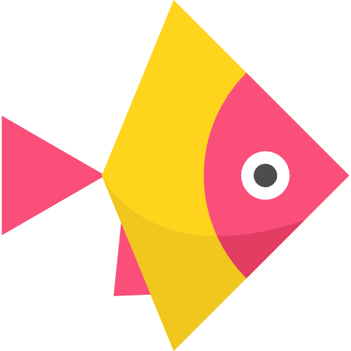 Fish aquarium aquatic animals icon