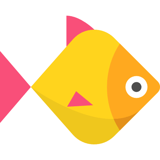 Fish pet animals aquarium icon