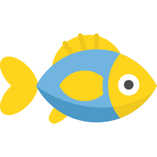 Fish pet aquarium fish icon