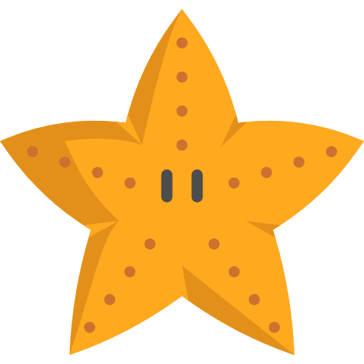 Starfish sea life aquatic starfish icon