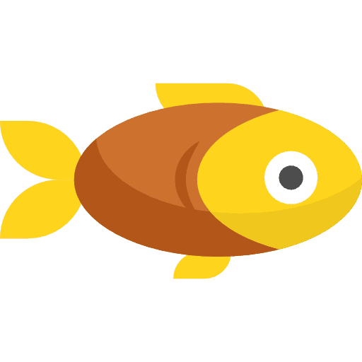 Fish aquatic aquarium fishing icon
