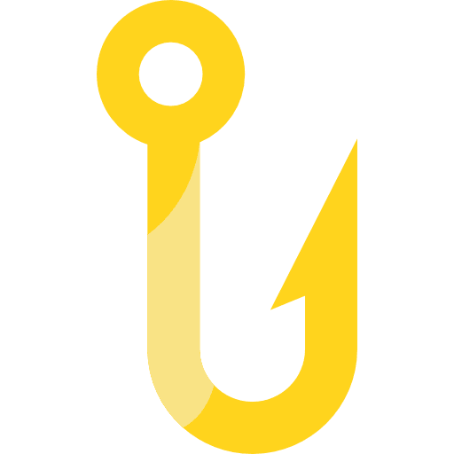 Hook animals sport fishing icon