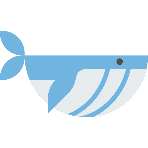 Whale sea life wildlife whale icon