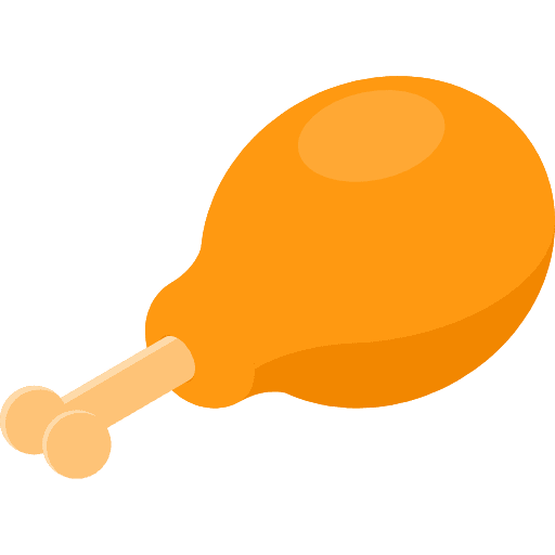 Chicken leg food turkey leg food and restaurant icon
