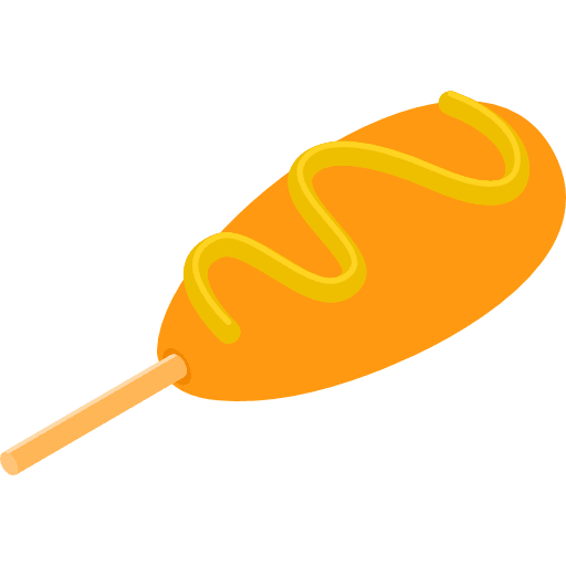Corndog sausage food and restaurant food icon