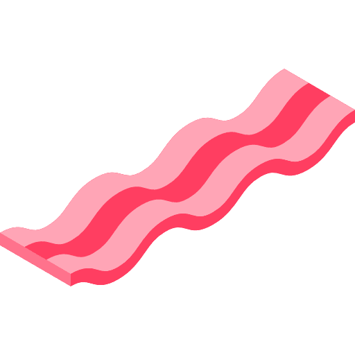 Bacon food and restaurant food bacon strips icon