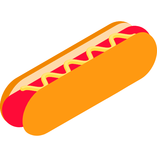 Hot dog food fast food hot dog icon