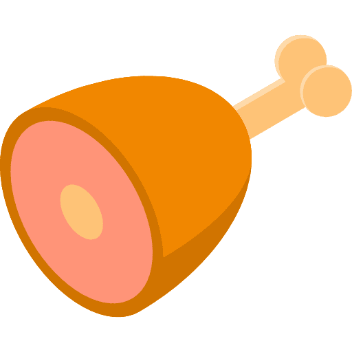 Meat food and restaurant meat roask icon