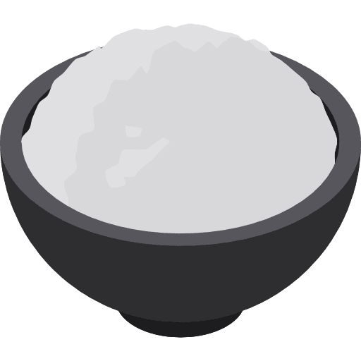 Rice asian food and restaurant rice icon