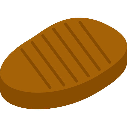Steak grilled barbecue food icon
