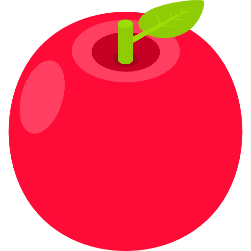 Apple vegetarian food and restaurant vegan icon