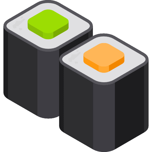 Sushi maki sushi food and restaurant icon