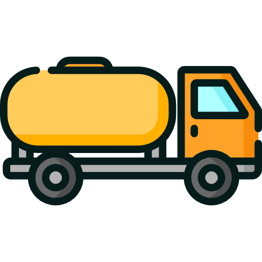 Tank truck diesel tanker truck vehicle icon
