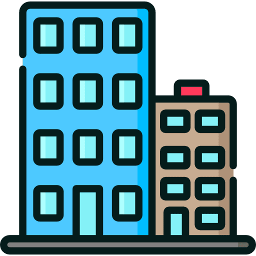 Building offices architecture and city buildings icon