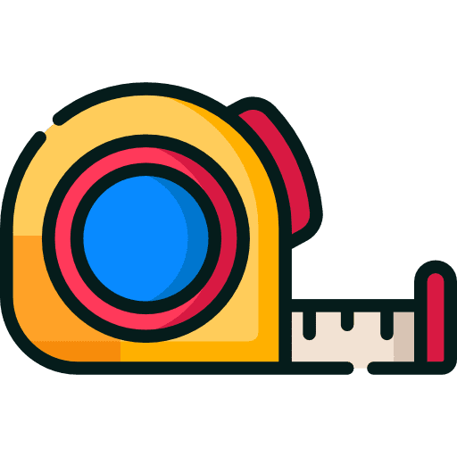 Measuring tape home repair construction measuring tape icon