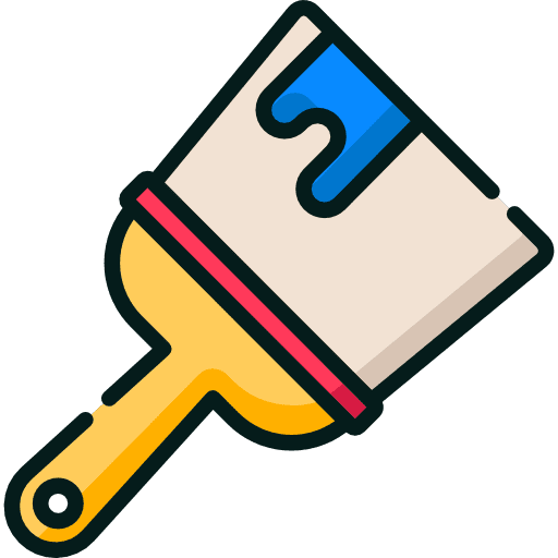 Paint brush paintbrush art and design repair icon