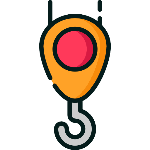 Crane construction and tools lift tools and utensils icon