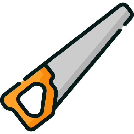 Saw sawing construction and tools carpenter icon