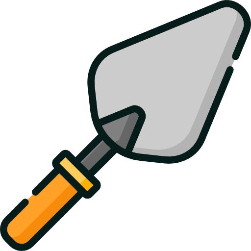 Trowel gardening equipment construction and tools icon