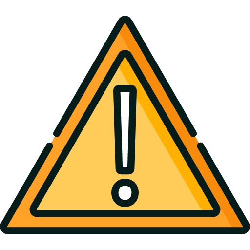 Sign warning sign error icon