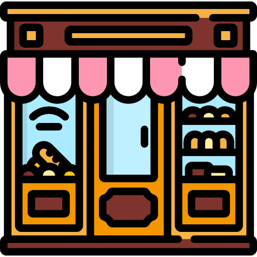 Bakery food and restaurant toast bread icon