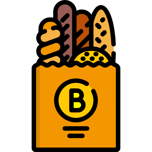 Bread foods bread baguette icon