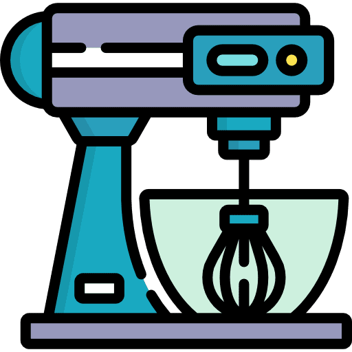 Mixer kitchenware mixing tools and utensils icon