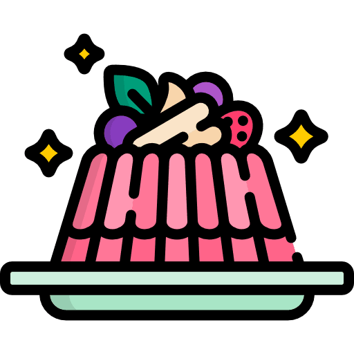 Pudding sweet dessert food and restaurant icon