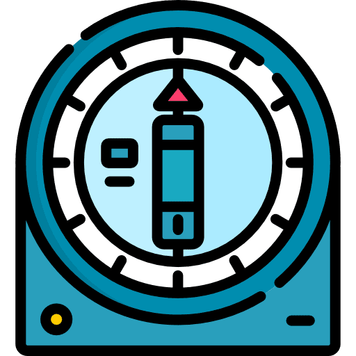 Timer time and date time kitchen tool icon