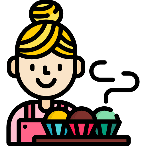 Cupcake dessert baked muffin icon