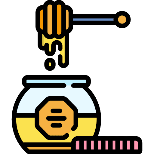 Honey sweet food and restaurant organic icon