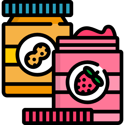 Jam jam breakfast jar icon
