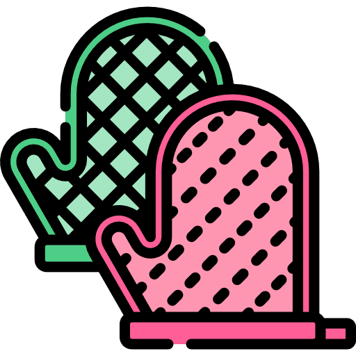 Mittens kitchen fireproof food and restaurant icon