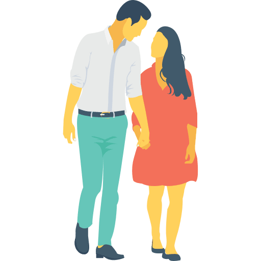 Couple people man male female icon