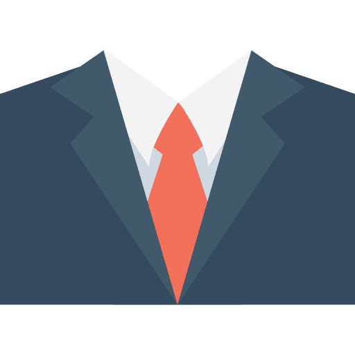 Suit garment tie dresscode icon
