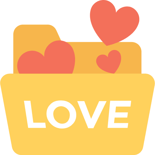 Heart peace interface lover icon