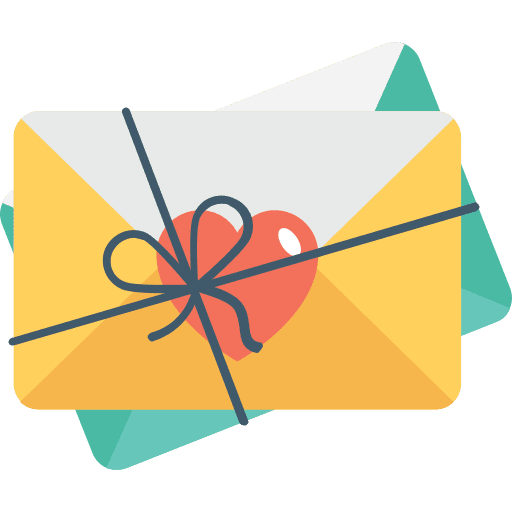 Love letter lovely letter valentines day icon