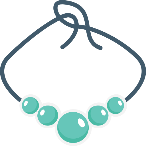 Necklace luxury heart shape accessory icon