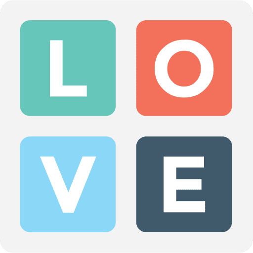 Love love and romance interface shapes icon