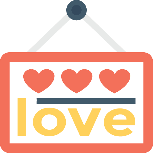 Love shapes loving like icon